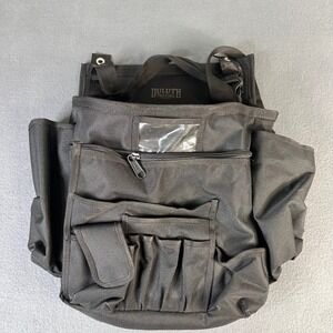 Duluth Trading Co Black Ballistic Nylon Tool Bag Organizer Utility Pouch Multi
